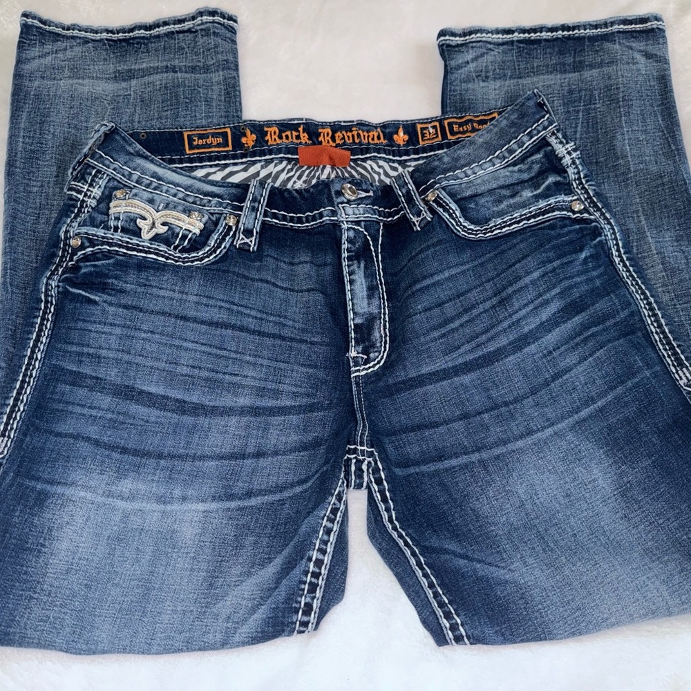 Rock Revival Indigo Denim Jeans! 
Still in new condition. Only worn 1 time.